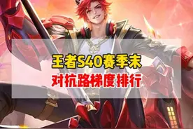 王者S40赛季末，对抗路梯度排行！来看看你喜欢的对抗路在T几