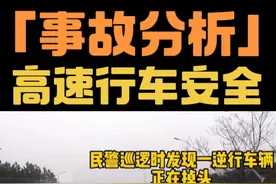 雨天、高速、逆行、带小孩，这操作警察叔叔是真的不放心让你开车 #新手上路 #交通安全 #高速  #逆行车 #道路千万条安全第一条