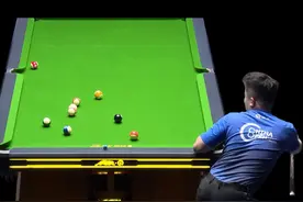 帝皇星赵汝亮，身随球动，年度第二枚百万冠军#台球是一种生活 #台球🎱 #台球 #台球教学 #一杆清台视频封面