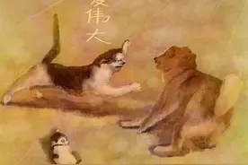 小狗欺负小猫 猫妈上去就是一拳打跑狗狗 为猫本弱，为母则刚。小猫：我在等我妈你呢。小狗：我在等耳刮子#画一个故事#暖心一幕#温暖瞬间#温暖一幕#猫视频封面