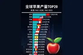 全球各国苹果产量top20，标准开头！ #内容启发搜索 #苹果视频封面