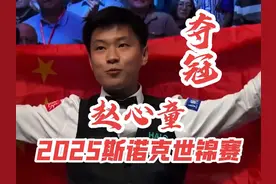 冠军！赵心童登顶2025斯诺克世锦赛！#赵心童视频封面