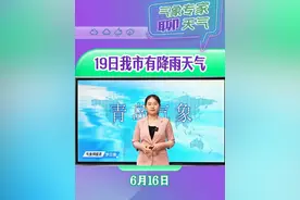 今日市区最高气温31.2度 19日我市有降雨天气 #气象专家聊天气 6月16日视频封面