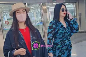 李湘和女儿王诗龄日本旅游之后回国，和偶遇的路人挥手说再见，教养太好了 #李湘 #王诗龄 #机场穿搭