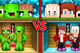 MC我的世界：钻石汽水海啸来袭！掩体能否保护家人安全？