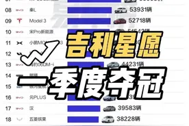 2025年第一季度新能源排行榜TOP20来了！ 第一名竟然是#吉利星愿 ，问界系列并没有上榜！