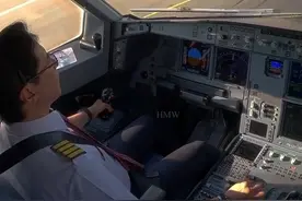 看机长操作降落全过程#飞机降落第一视角视频封面