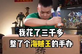 沉浸式开箱三千多的海贼王手办！光年流樱路飞！看看到底值不值！#海贼王 #手办 #路飞视频封面