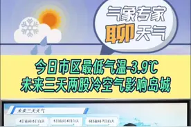 今日市区最低气温-3.9℃ 未来三天两股冷空气影响岛城 #气象专家聊天气 2月4日视频封面