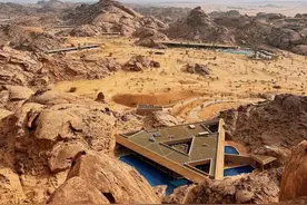 沙特红海岩石度假村，这是你从来没有见过的奢华酒店 #五一去哪儿 #旅行推荐官 #沙特阿拉伯 #网红酒店必打卡