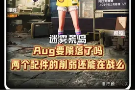 两个配件的削弱Aug还能在战么 #迷雾荒岛 #和平精英地铁逃生