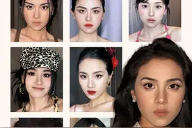 菱形脸博主2024妆容合集，帮我选出最适合的妆！#美妆模范生 #妆教 #菱形脸 #年度妆容