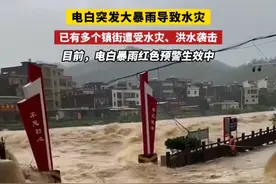 电白突发大暴雨，多个乡镇遭受灾！现场直击 #广东 #茂名 #电白 #洪水视频封面