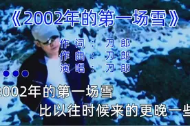 我疑惑的是二路汽车是怎么停到八楼的#2002年的第一场雪