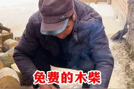 免费的木柴 老爸如何做到取暖过冬的#农村生活 #新农人计划2025 #取暖 #记录真实生活视频封面