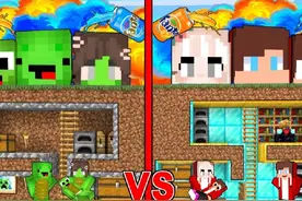 MC我的世界：芬达气泡海啸来袭！建造家庭地堡躲避灾难！