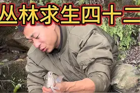 丛林求生四十二 这个小伙在户外下网捕鱼收获了一条大鱼，还捡到个女朋友，快来看看发生了什么吧#荒野求生 #野外生存 #原创作品 #户外 #三农视频封面