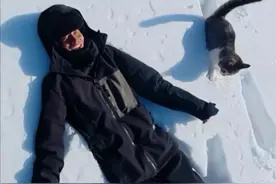 凌晨捡的猫给赵朔带来了百万粉丝，一人一猫的西行路温暖了无数人视频封面