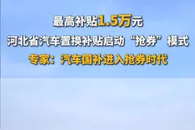 先到先得，领完即止！河北省汽车置换更新补贴正式进入“抢券”模式。#汽车国补或将开启抢券时代视频封面