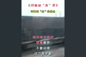 #河南话有多优雅 #河南方言#弄出美好新生活