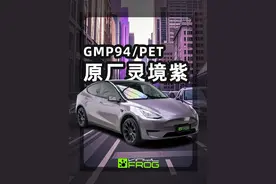 紧跟潮流贴灵境紫 想不到师傅对我…… 👀  #汽车 #抽象 #拟人 #特斯拉 #vf青蛙改色膜视频封面