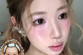 沉浸式水晶感薰衣草妆容💜 韩女妆容配色是真的大胆啊 之前都不敢尝试这种妆容🩵#沉浸式化妆 #妆面记录视频封面