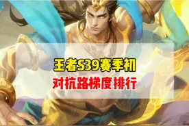 王者S39赛季初，对抗路梯度排行！司空震和元歌成为最强边路！