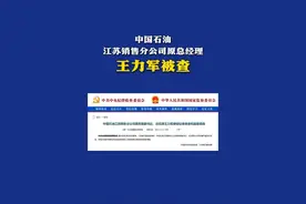 中国石油江苏销售分公司原总经理王力军被查（来源：中央纪委国家监委网站 制作：张婷 统筹编辑：李劼）#中国石油 #中石油江苏分公司 #王力军视频封面