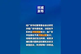 广安市住房和城乡建设局原党组成员、副局长彭树全 严重违纪违法被开除党籍和公职