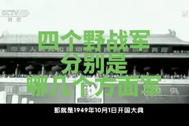 人民解放军按数字序列排为四个野战军和一个军区#四个野战军视频封面
