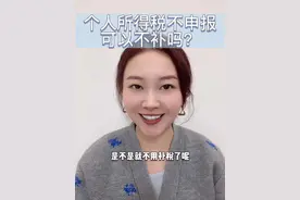 个人所得税不申报，可以不补吗？#个税退税 #退税 #补税 #个税视频封面
