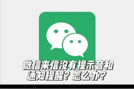 #微信提示音 微信没有提示音和消息显示怎么办？#教你一招 #手机使用技巧视频封面