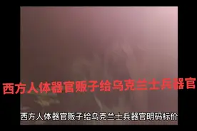 西方人体器官贩子给乌克兰士兵器官明码标价。视频封面