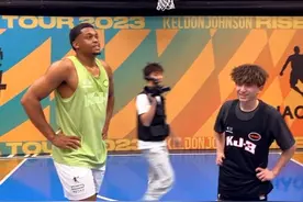 近距离感受NBA球员的强壮程度，这可能是亚翰距离NBA最近的一场。视频封面