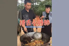 187集／把普通的食材 做成美味的菜 是我的兴趣爱好（猪舌小肠肺）看看这次的菜 这样做你会喜欢吗#农村生活 #美食 #我的乡村生活视频封面
