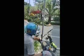 突发南宁快环往五一路方向一座立交桥倒塌了一边视频封面