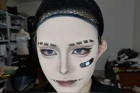 为什么！！！为什么卤蛋比戴假发帅啊啊啊！ 为什么我带上假发就母母的！#cos妆  #妆面记录 #第五人格 #第五人格佣兵 #cos妆教程