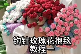 钩针详细玫瑰花毯子教程一 #钩针玫瑰花毯#玫瑰花毯子#钩针毯子教程#我的手工作品 #爱生活爱编织