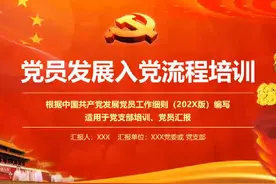 党员发展入党流程培训ppt 附带完整版内容可编辑可修改可直接使用视频封面