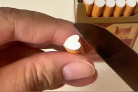 父亲节给爸爸做的爱心型香烟，希望爸爸能感受到我的爱