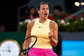 马德里WTA1000半决赛恭喜萨巴伦卡1:6、7:5、7:6击败莱巴金娜视频封面