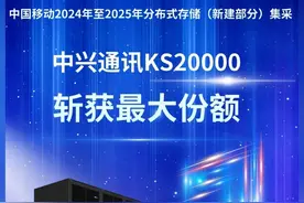 中兴通讯分布式存储KS20000斩获最大份额！ #分布式存储 #中标视频封面