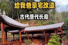 我爸万万没想到，准备把臭水沟子改造成大气典雅汉代长廊完整版#改造前vs改造后#美的活水电热水器#美的活水UQ6视频封面