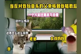 当反对我玩音乐的老爸听到我唱歌后#猫meme #音乐分享
