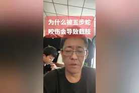 五步蛇咬到为什么会导致截肢？#五步蛇 #毒蛇咬伤 #主打的就是一个真实 #泰斗级人物