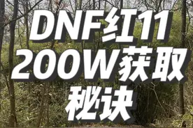 DNF200w金币红11办法全职业200W金币，最无脑提升红11小妙招