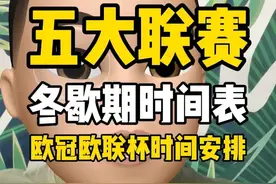 盘点五大联赛冬歇期时间表，以及欧冠欧联时间安排视频封面
