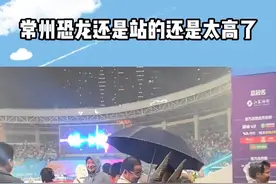 没想到有一天我竟然羡慕一个恐龙！#苏超 #美团 #美团会员  #美团会员天天膨18元神券 #苏超常州vs徐州