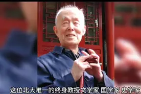 今天，他再次封神！北大唯一终身教授，治愈无数人#季羨林视频封面