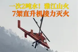 3月20日，一次两吨水，四种机型七架直升机接力救援雅江山火，确保山火及时扑灭。视频封面